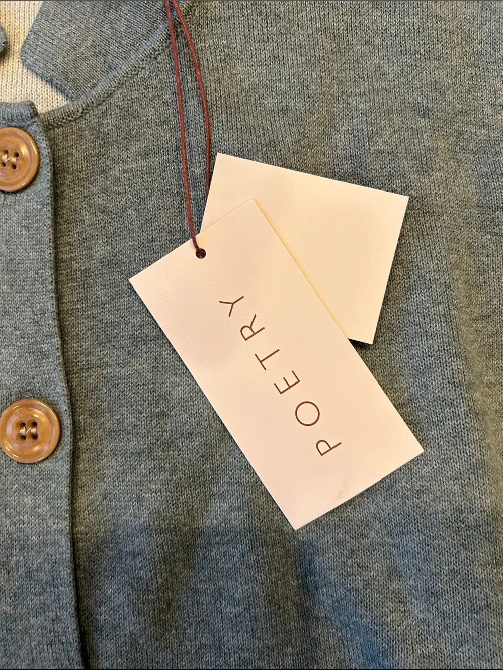 Poetry DOUBLE-KNIT JACKET Denim Teal 14